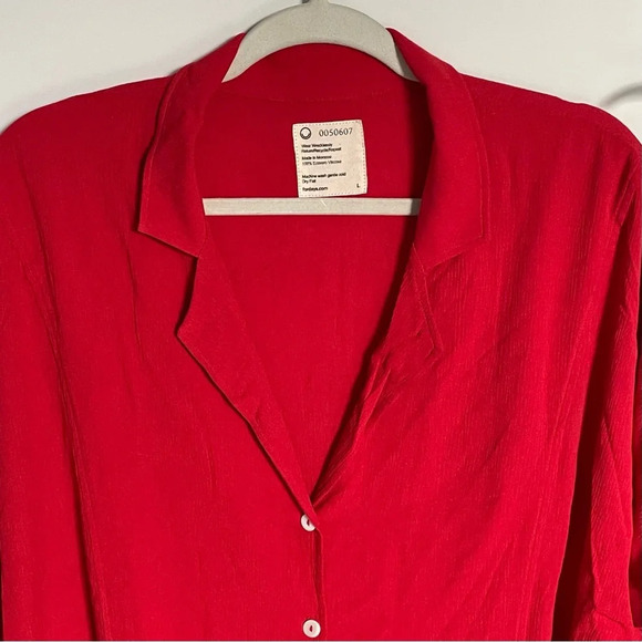 New! For Days Red Short Sleeve Utility Romper - 29623 - Picture 4 of 14